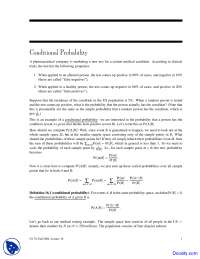 Conditional Probability - Discrete Mathematics and Probability Theory - Lecture Notes