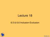 Inclusion Exclusion - Discrete Mathematics and its Applications - Lecture Slides
