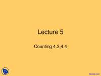 Counting: Permutations and Combinations