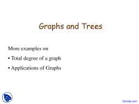Applications of Graphs - Discrete Mathematics - Lecture Slides