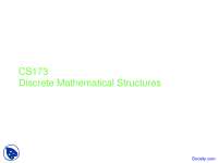Disjunctive Syllogism - Discrete Mathematics - Lecture Slides