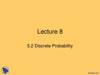 Probability of Odd Number - Discrete Mathematics and its Applications - Lecture Slides