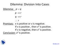 Division Into Cases - Discrete Structures - Lecture Slides