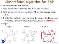 Christofides Algorithm - Discrete Modeling and Optimization - Lecture Slides