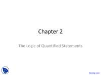 Logic of Quantified Statements: Multiple Quantifiers and Negations