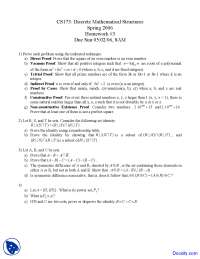 Direct Proof - Discrete Mathematics - Homework