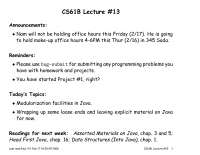 Explicit Material - Data Structures and Advanced Programming - Lecture ...