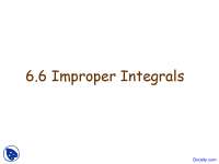 Improper Integrals - Calculus II - Lecture Slides | Slides Calculus ...