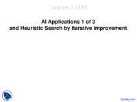 Applications - Artificial Intelligence - Lecture Slides