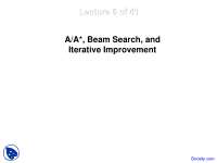 Beam Search - Artificial Intelligence - Lecture Slides