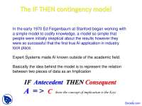 Contingency Model - Artificial Intelligence - Lecture Slides