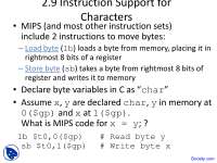 Characters - Design and Architecture of Computer Systems - Lecture ...