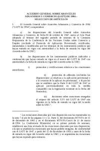 GATT de 1994 - Seleccion de articulos