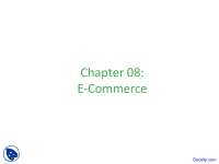E-Commerce - Introduction to Information Technology - Lecture Slides
