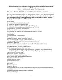 Communication Disorders: Anatomy, Neurology, and Phonetics - Prof. David M. Gooler