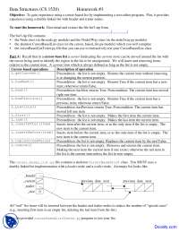 Objective - Data Structures - Homework