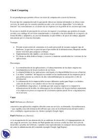Cloud Computing: Servicios de Computación en la Nube