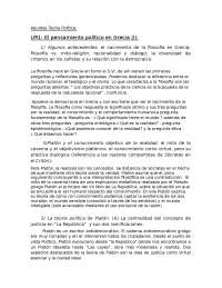 Resumen historia de la teoria politica L1-L11