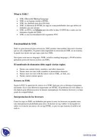 XML: Lenguaje Extensible de Marcas para Describir Datos