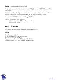 AJAX - Apuntes - Arquitectura Web