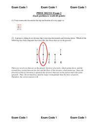 Exam 2 with Solution for General Physics I | PHSX 211 - Docsity