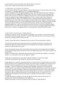 Oggettivismo e soggettivismo nel diritto penale italiano - Appunti - Diritto penale progredito