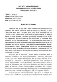 A democracia na Venezuela