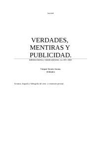 verdades mentiras y publicidad