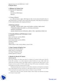 Efficiency in Contract Law - Economics of Law - Handout