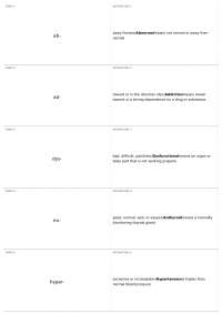 Mod1 Prefixes | LB 270 - Medical Terminology