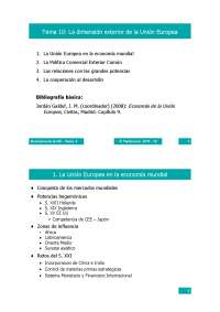 Economía de la Unión Europea: La dimensión exterior