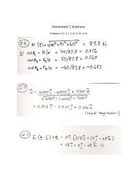 Solutions of 5 Questions of Homework 1 on Statics | COE 2001 - Docsity