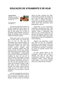 EDUCAÇÃO DE ATIGAMENTE E DE HOJE, Por Aline Rosa Oliveira, Barro Alto-BA