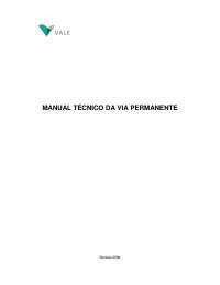 Manual Técnico de Manutenção da Via Permanente - Apostilas - Engenharia de Transportes Part1