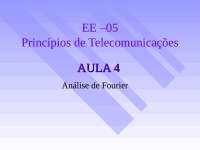 Princípios de Telecomunicações 4 - Apostilas - Engenharia de Telecomunicações