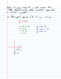 Revisão de Matemática: equação das retas