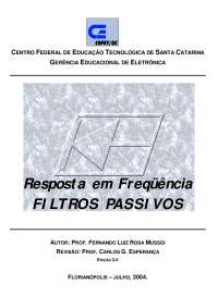Resposta em Freqüência - Apostilas - Engenharia Eletrônica