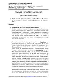 O Que o Dinheiro Não Compra: Limites Morais do Mercado