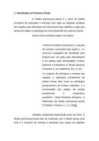 Teoria Geral do Processo penal