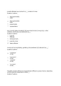 Quiz 2 with Answers | The Juvenile Justice System | CJA 4500