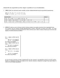 Práctica de Algoritmos - Exámen de Ingeniería de Sistemas y Computación - 28/09/2004
