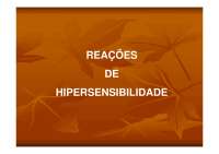 Reações de Hipersensibilidade