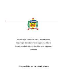 Projeto Elétrico de uma kitinete - Apostilas - Engenharia Agrícola