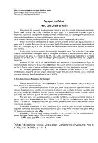 Secagem de Grãos - Apostilas - Engenharia Agrícola