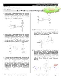 Amplificador de Interfaz Analógico - Apuntes - Diseño de Sistemas