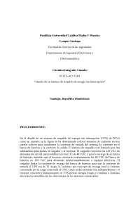 Diseño de un sistema de respaldo de energía sin interrupción - Apuntes - Diseño de Sistemas
