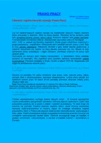 Geneza i ogólne kierunki rozwoju prawa pracy - Notatki - Prawo