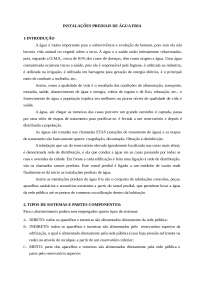 INSTALAÇÕES PREDIAIS DE ÁGUA FRIA1-INTRODUÇ