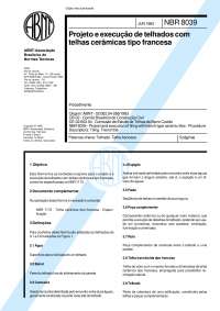 NBR - 8039 - NB - 792 - Projeto - e-Execução - de - Telhados - Com - Telhas - Ceramicas - Tipo - Francesa