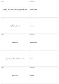 Module 14: Reproductive System | LB 270 - Medical Terminology